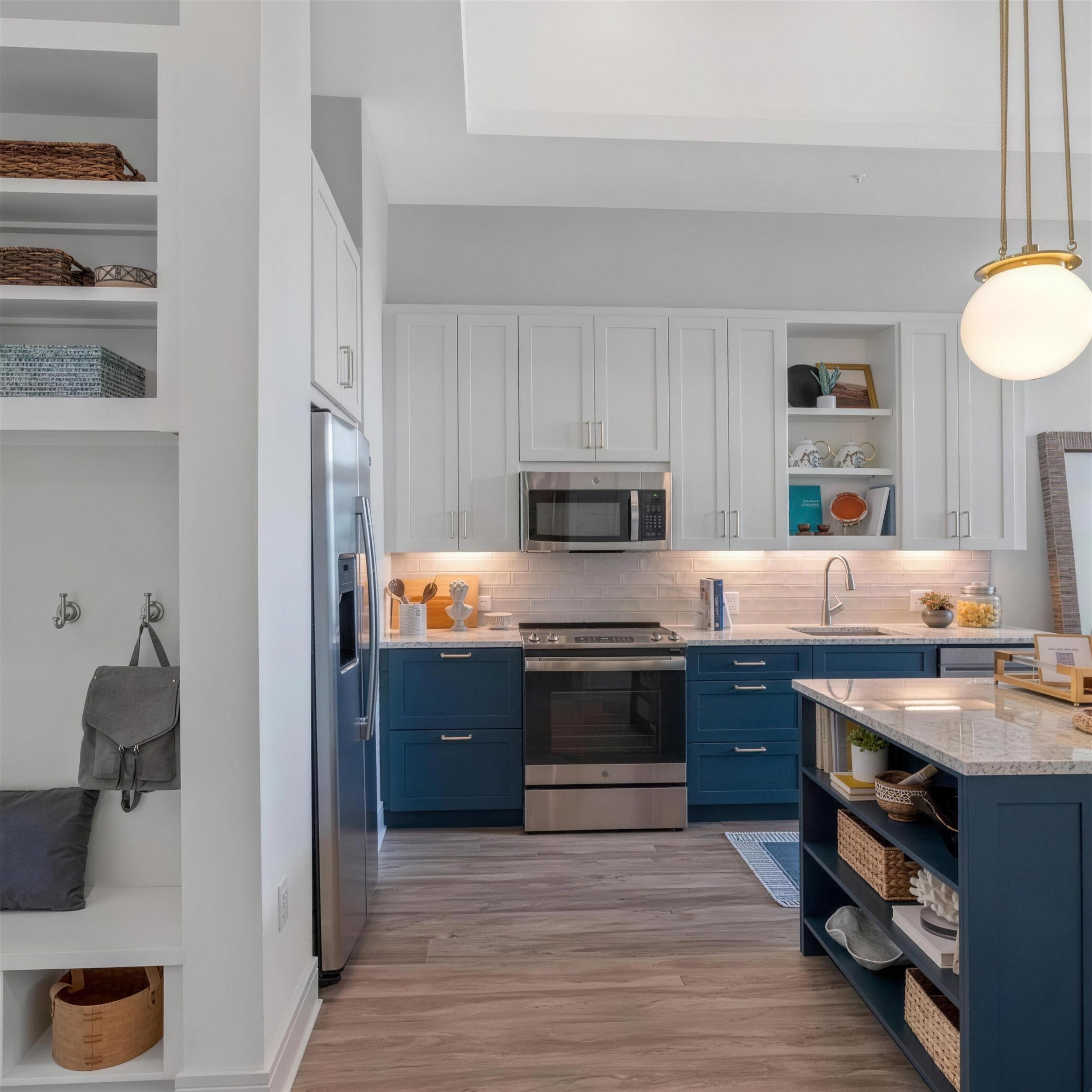 Illustrative measure plate of an MCB kitchen — not a named install